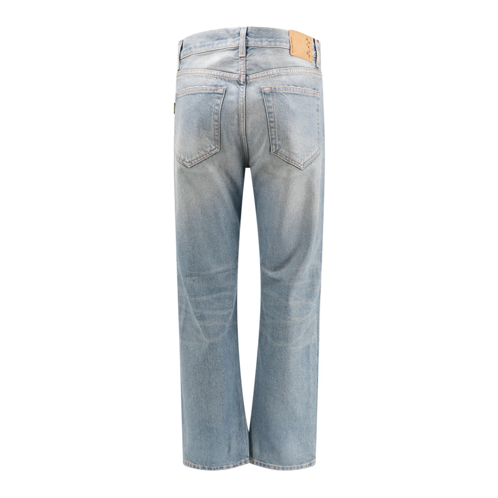 Haikure Katoenen jeans met achterlogo patch Blue Heren