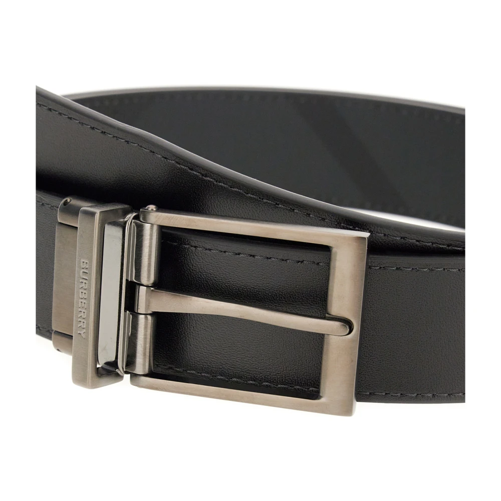 Burberry Stijlvolle Riemencollectie Black Heren