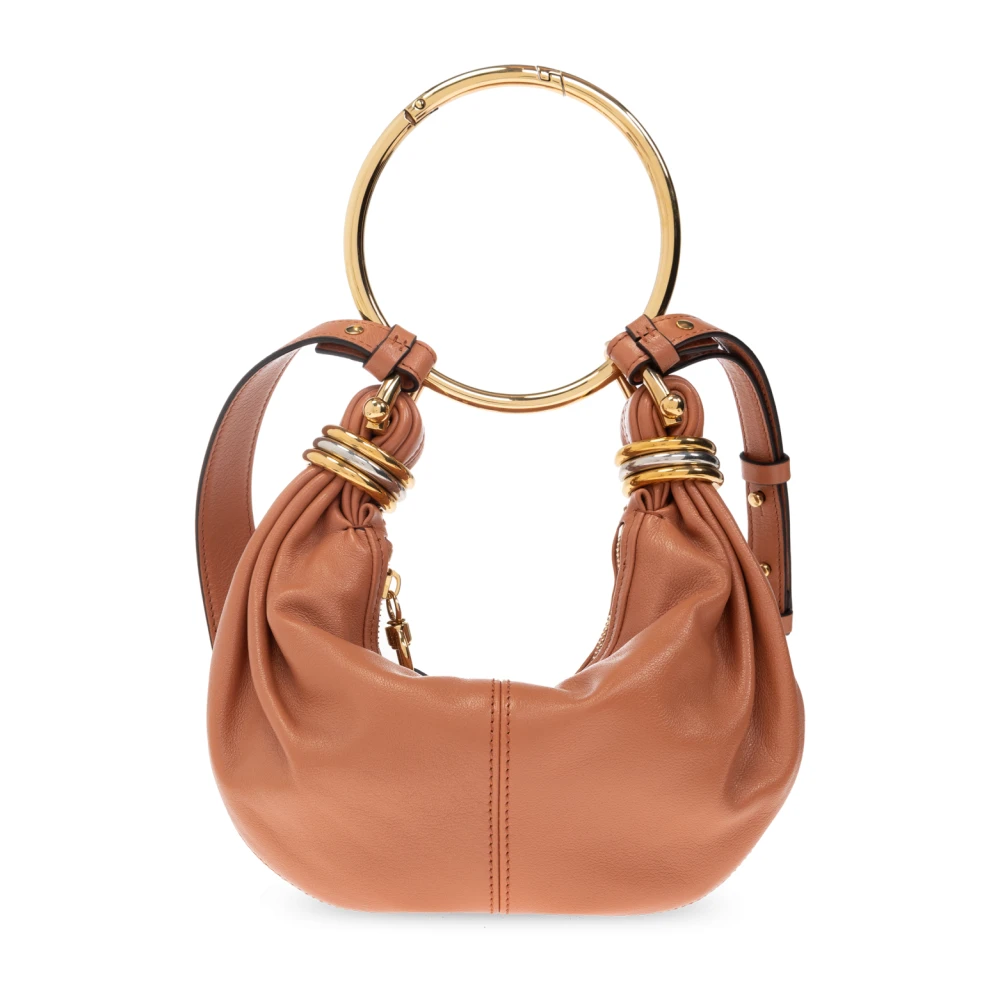 Chloé Kvinno Orange Väskor Dam, One Size, Armband Mini Hobo Väska