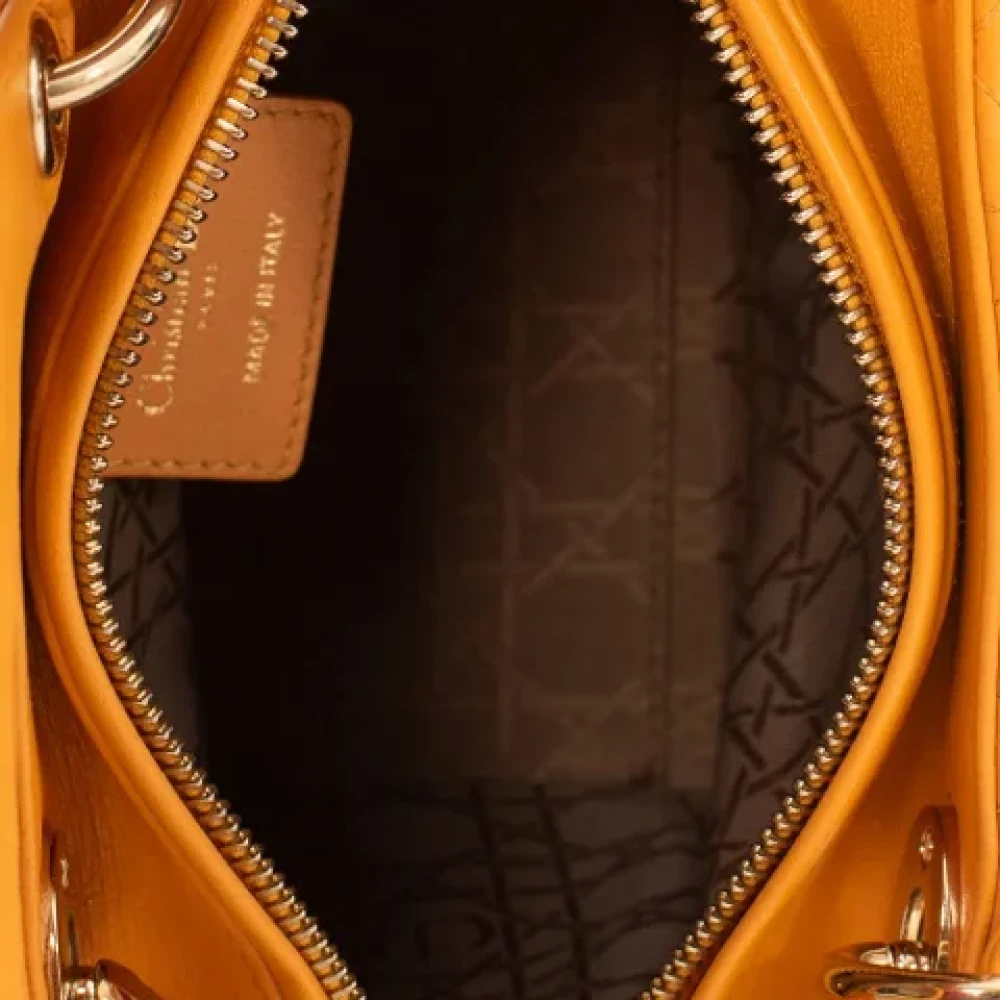 Dior Vintage Pre-owned Leather dior-bags Orange Dames