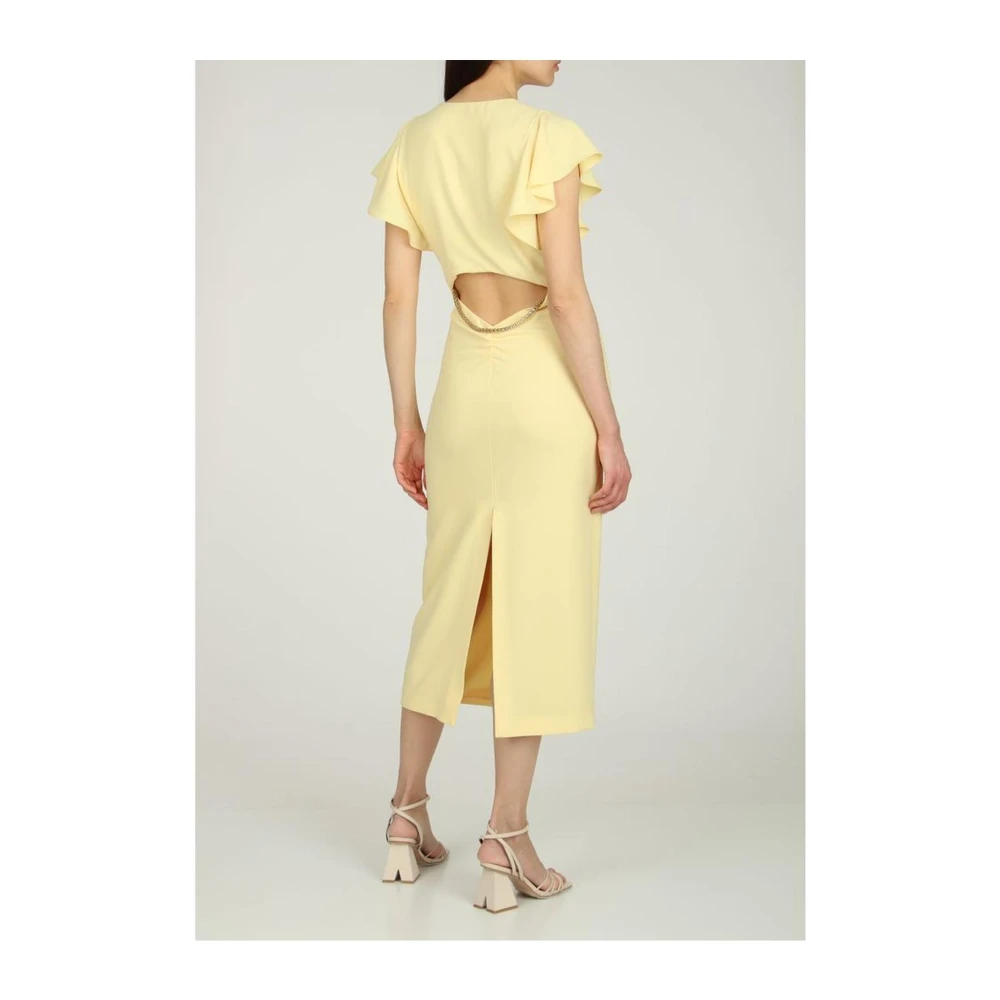 PATRIZIA PEPE Midi Dresses Yellow Dames