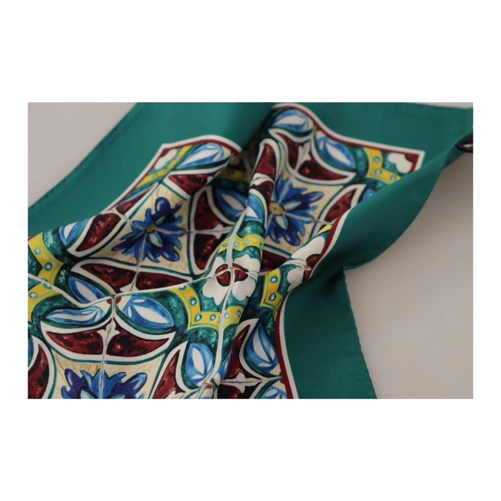 Dolce & Gabbana Zijden Vierkante Sjaal Wrap Multicolor Heren