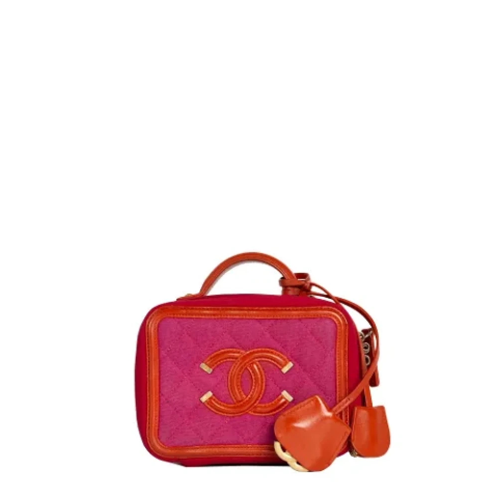 Chanel Vintage Pre-owned Cotton chanel-bags Pink Dames