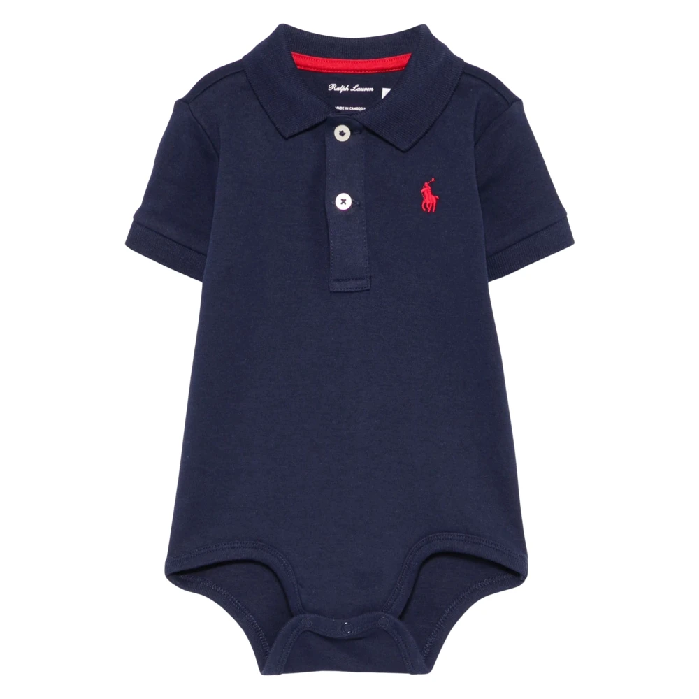 Ralph Lauren Boys Blue Bodies & Sets, 9 M, Logo Bodysuit