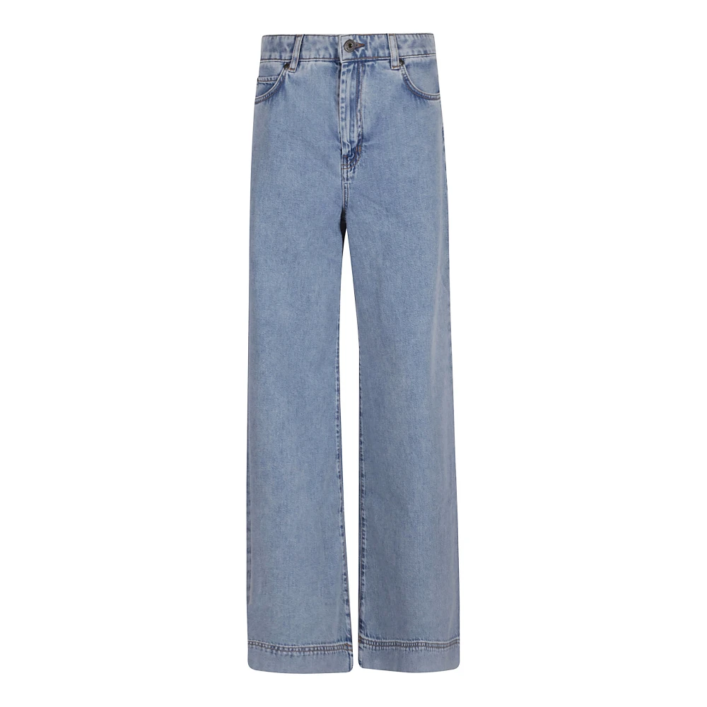 Max Mara Weekend Blauwe Jeans Klassiek Ontwerp Stijlvolle Pasvorm Blue Dames