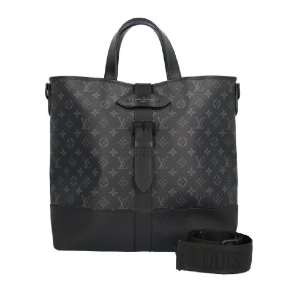 Louis Vuitton Vintage Pre-owned Canvas shoulder-bags Black Dames