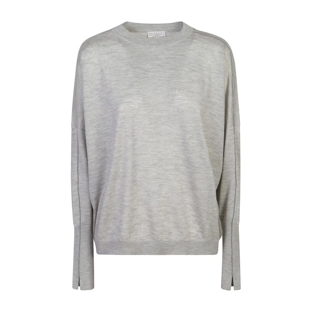 BRUNELLO CUCINELLI Grijze Sweater Collectie Gray Dames