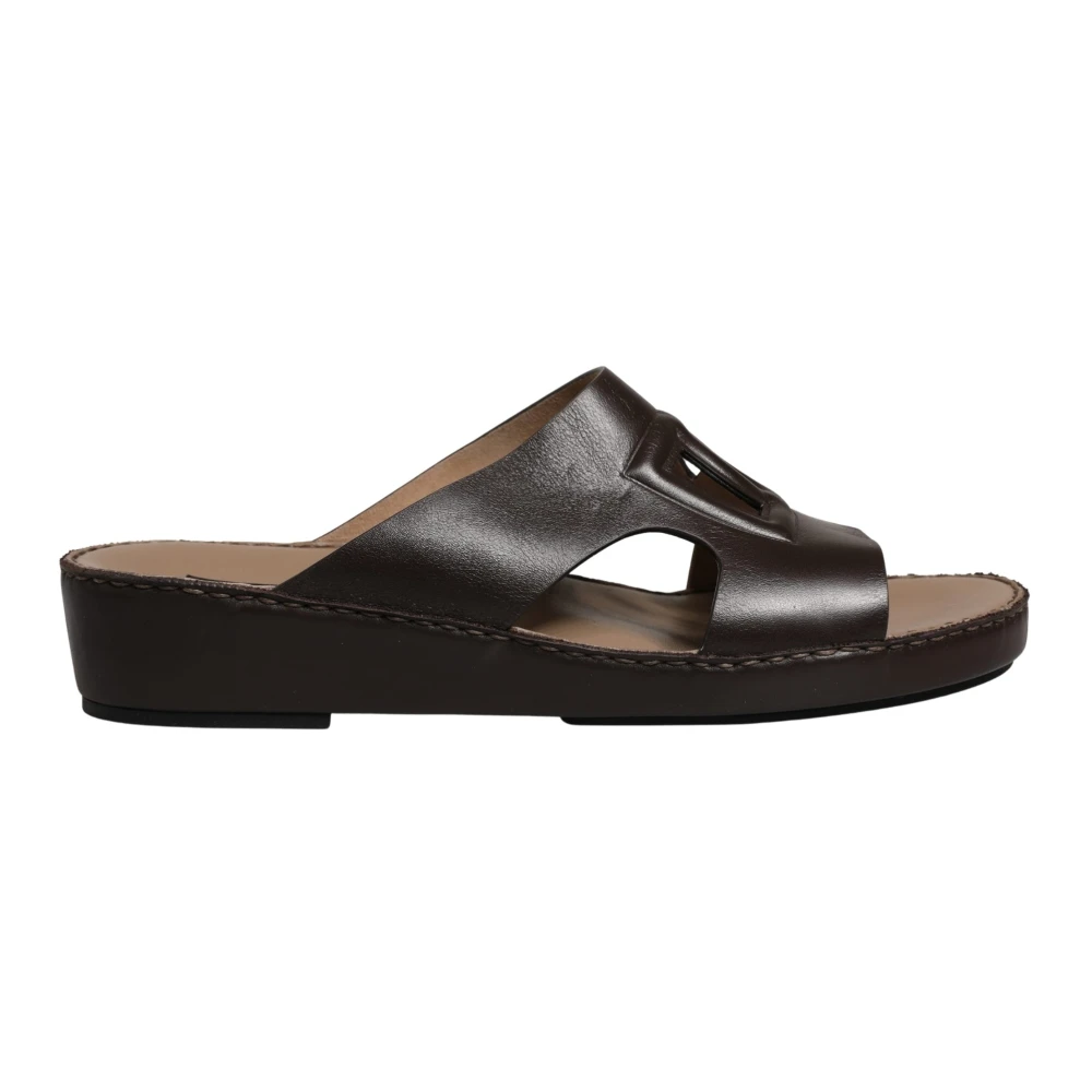 Dolce & Gabbana Men's Brown Sliders, 10 Uk, Slides Sandals