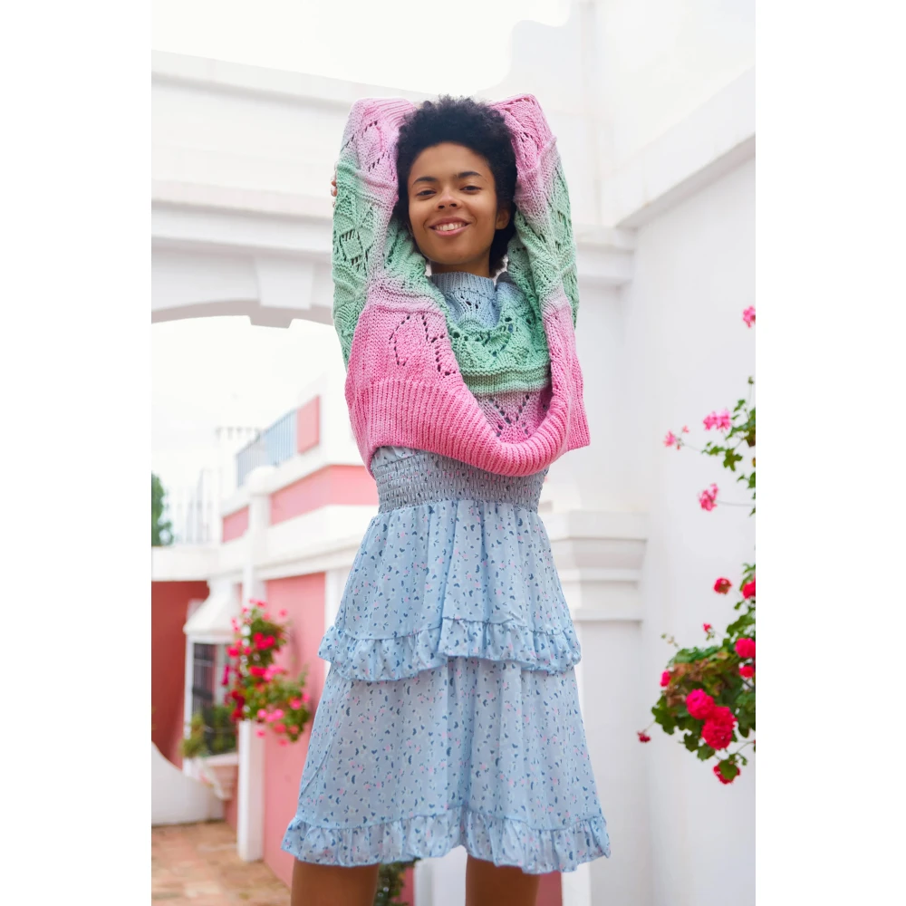 American Dreams Candy Ombre Katoenen Trui Multicolor Dames