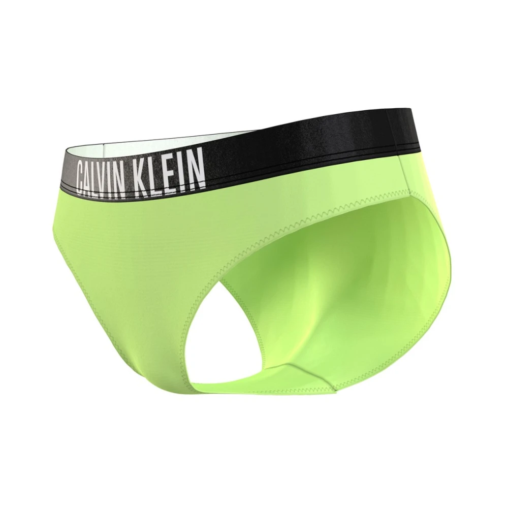 Calvin Klein Gerecyclede Polyester Bikini Onderkant Green Dames