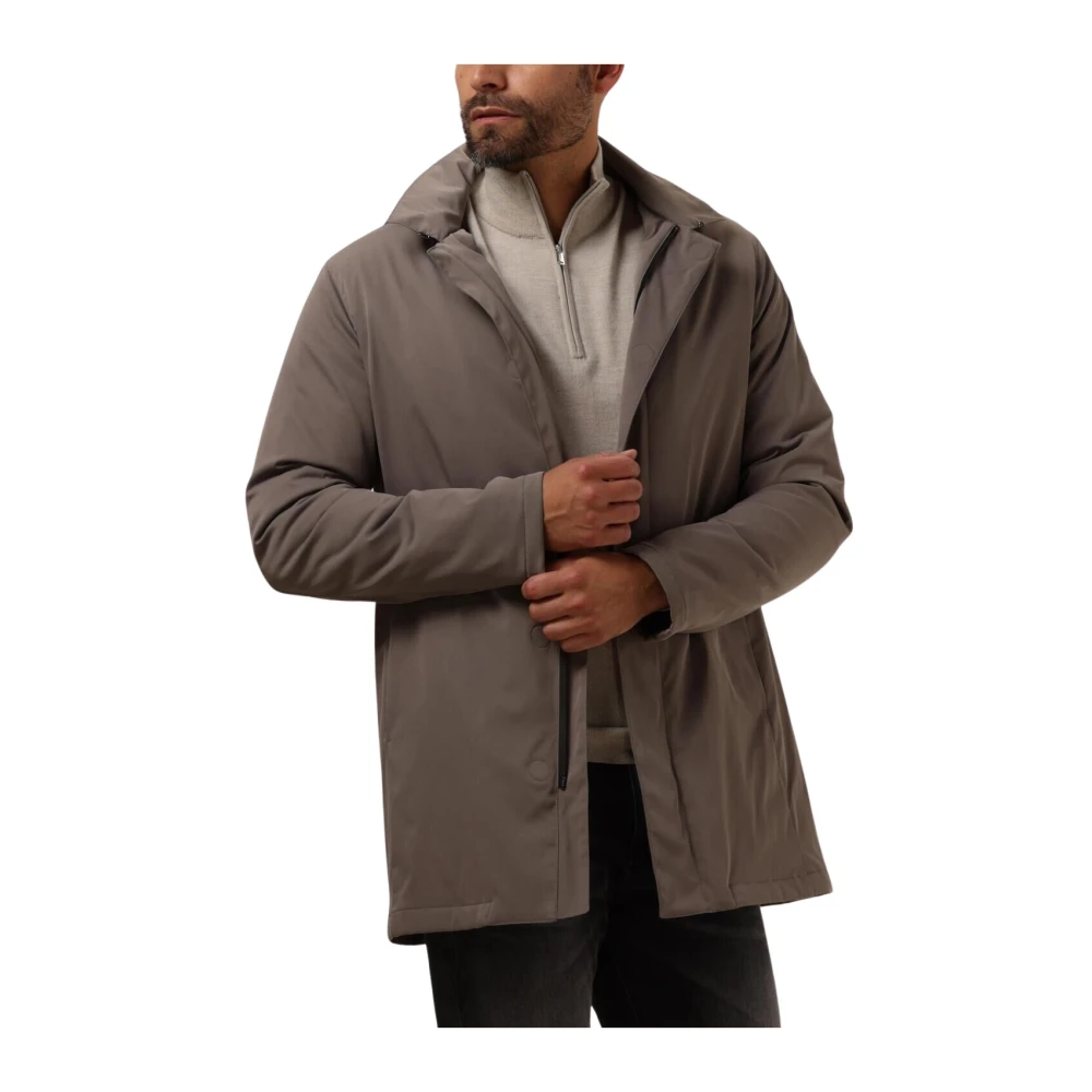 Profuomo Bruine Parka voor Mannen Brown Heren