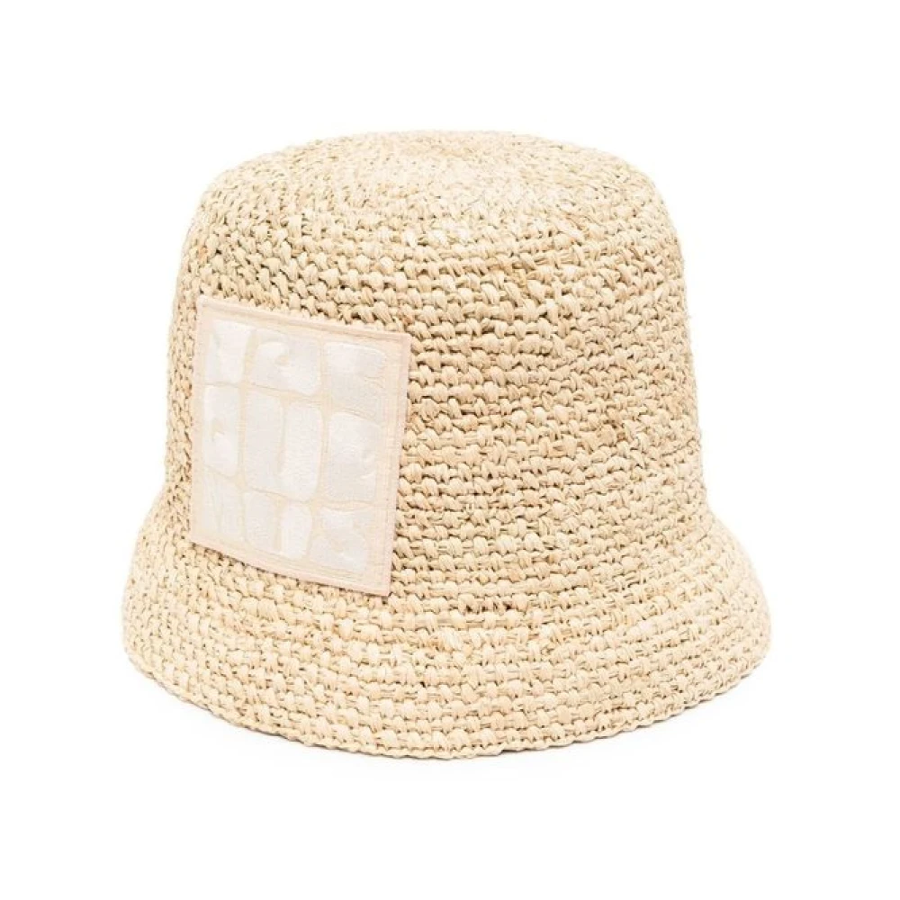 Jacquemus Women's Beige Le Bob Ficiu Bucket Cap - Accessories - 56 Cm - Accessories