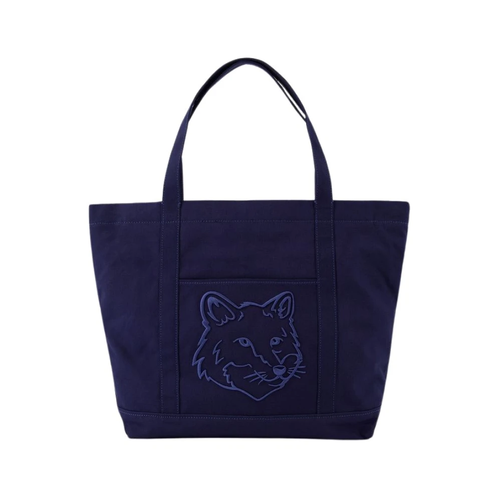 Maison Kitsuné Tote Bags Blue Dames