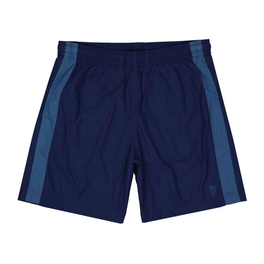 Alexander mcqueen Zwembroek met Skull Print Blue Heren
