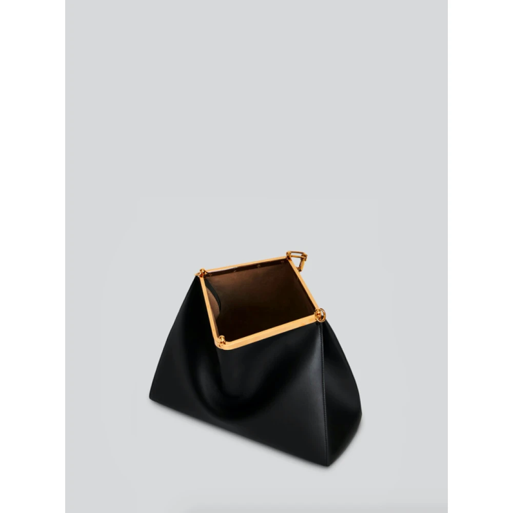 ETRO Zwarte Leren Schoudertas Vela Black Dames