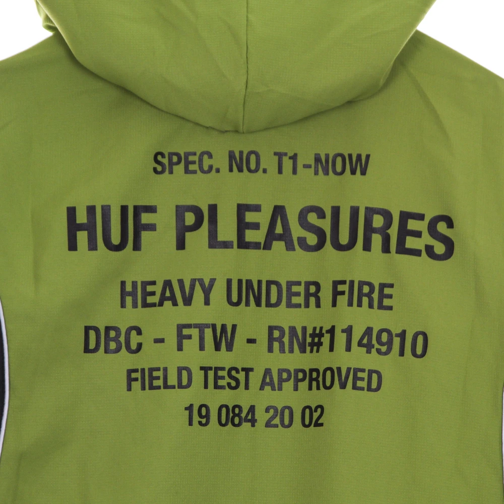 HUF Groene Track Jacket met reflecterende details Green Heren