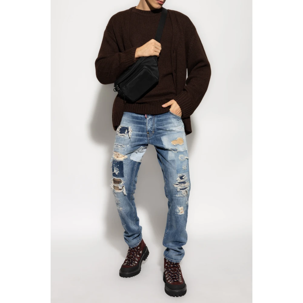 Dsquared2 Wollen trui Brown Heren