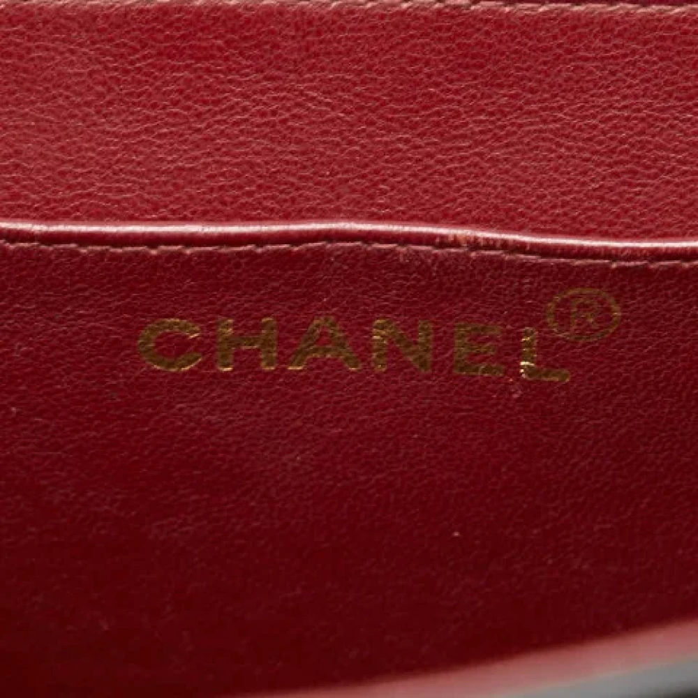 Chanel Vintage Pre-owned Leather crossbody-bags Black Dames