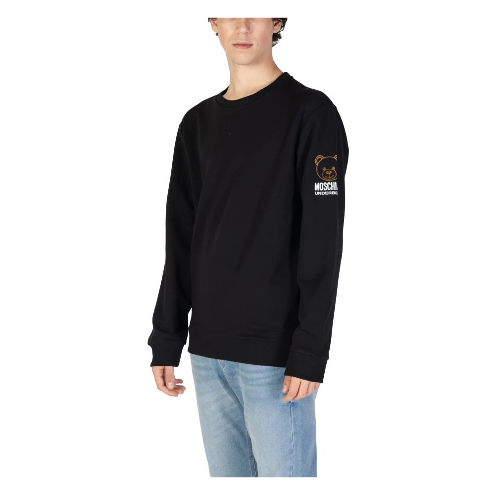 Moschino Heren Sweatshirt Herfst Winter Collectie Black Heren