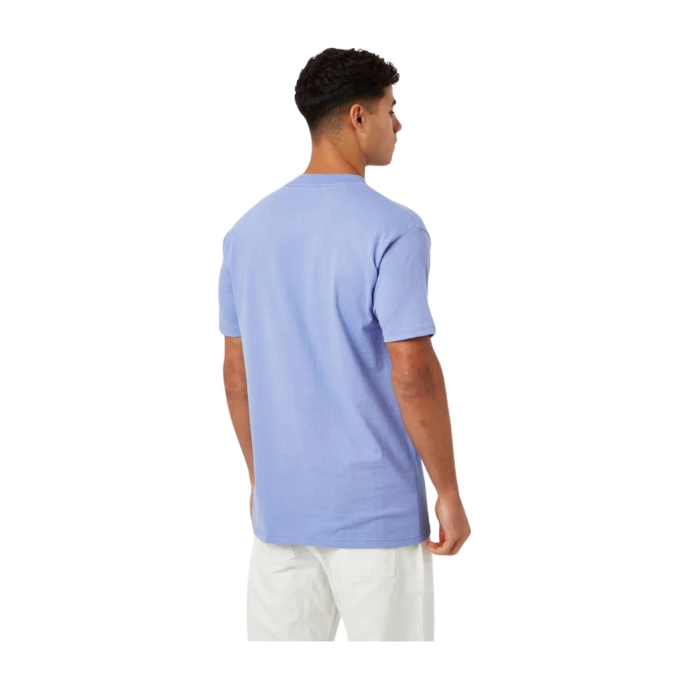 Obey Logo T-shirt Casual Stijl Blue Heren