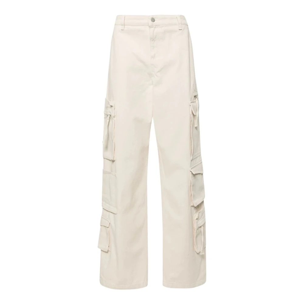 Axel Arigato Witte cargo jeans met hoge taille White Heren
