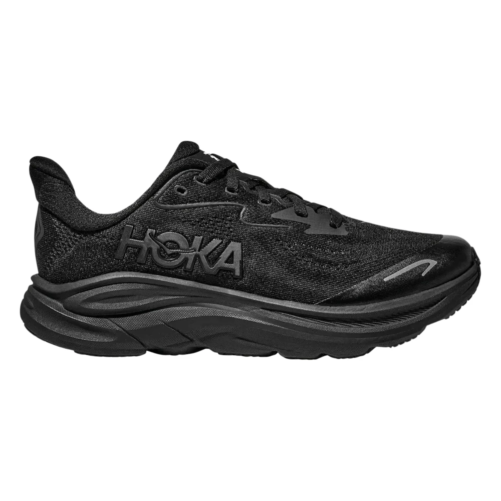 Hoka One One Boys Black Clifton 10 Trainers - Kids Sneakers - 38 Eu - Kids