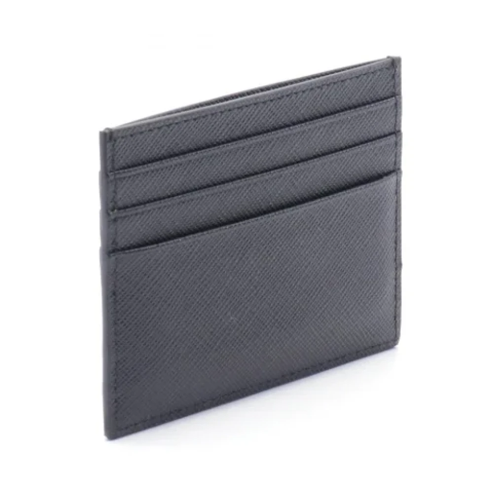 Prada Vintage Pre-owned Leather wallets Black Dames