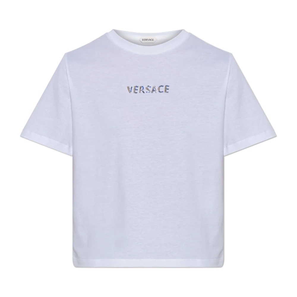 Versace Mujer Blanco Camisetas, Talla: 2XS