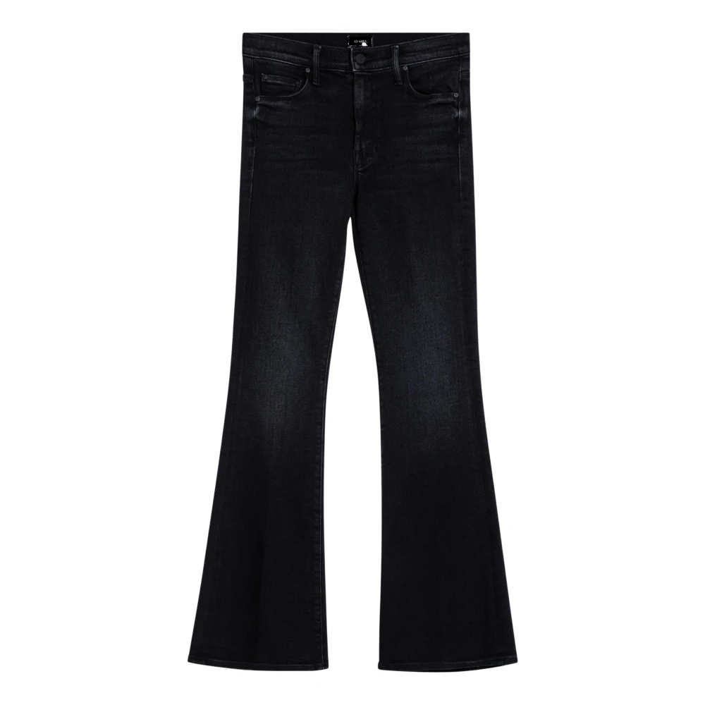 Mother Flared Jeans The Weekender Clean Black Dames