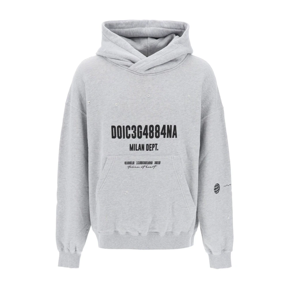 Dolce & Gabbana Hoodies Gray Heren