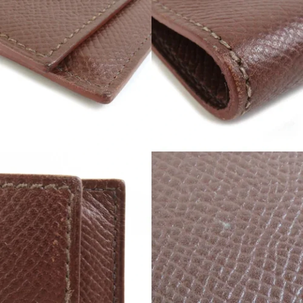 Hermès Vintage Pre-owned Leather wallets Brown Dames