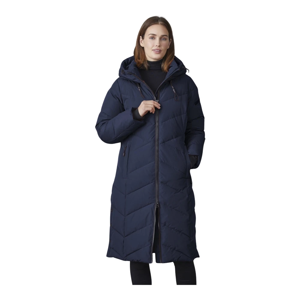 Junge Blue Parkas, Female, Xl, Quilted Jacket Modern Fit Navy