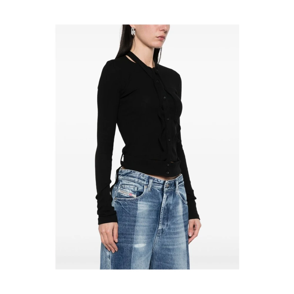 Ottolinger Zwarte Knopen Trui Black Dames