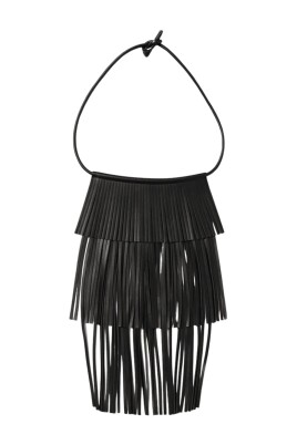 fringe-laderhalsband