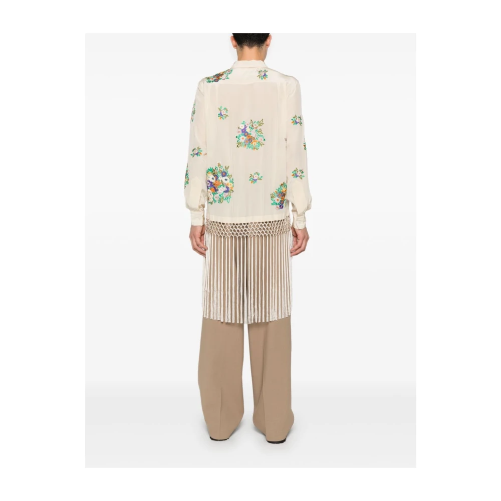 Bode Bloementaal Shirt Multicolor Heren