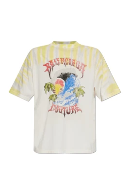 Extremt batikfärgad T-shirt med medel passform