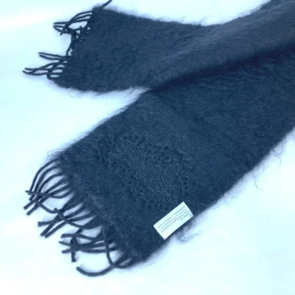 Loewe Pre-owned Fabric scarves Black Dames
