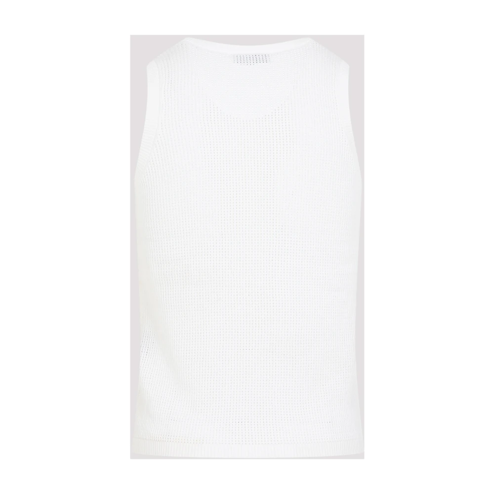 Dries Van Noten Witte Merit Top White Heren