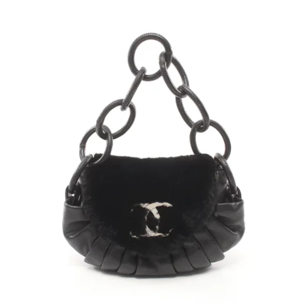 Chanel Vintage Pre-owned Fur chanel-bags Black Dames