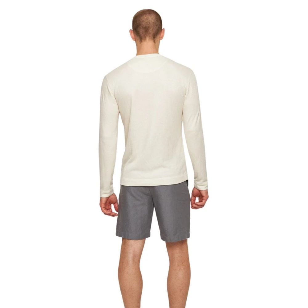 Orlebar Brown Kasjmier Matchstick Longsleeve White Heren