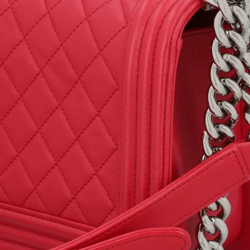 Chanel Vintage Pre-owned Leather crossbody-bags Pink Dames