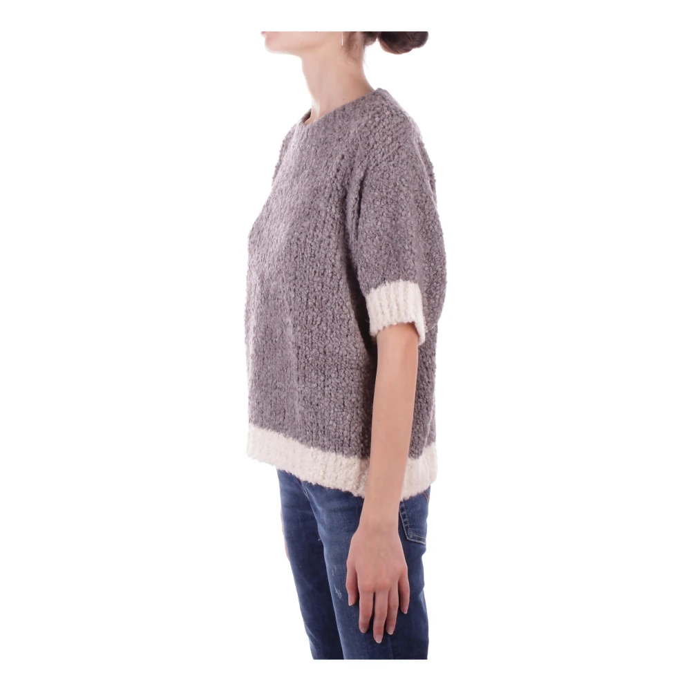 H2O Beige Trui met Geborduurde Details Beige Dames
