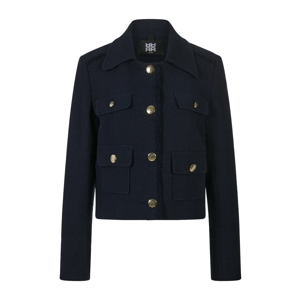 RIANI Lente Tweed Jas Modestatement Blue Dames