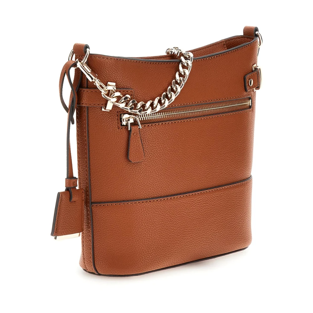 Guess Silvye Bucket Handtas Cognac Brown Dames