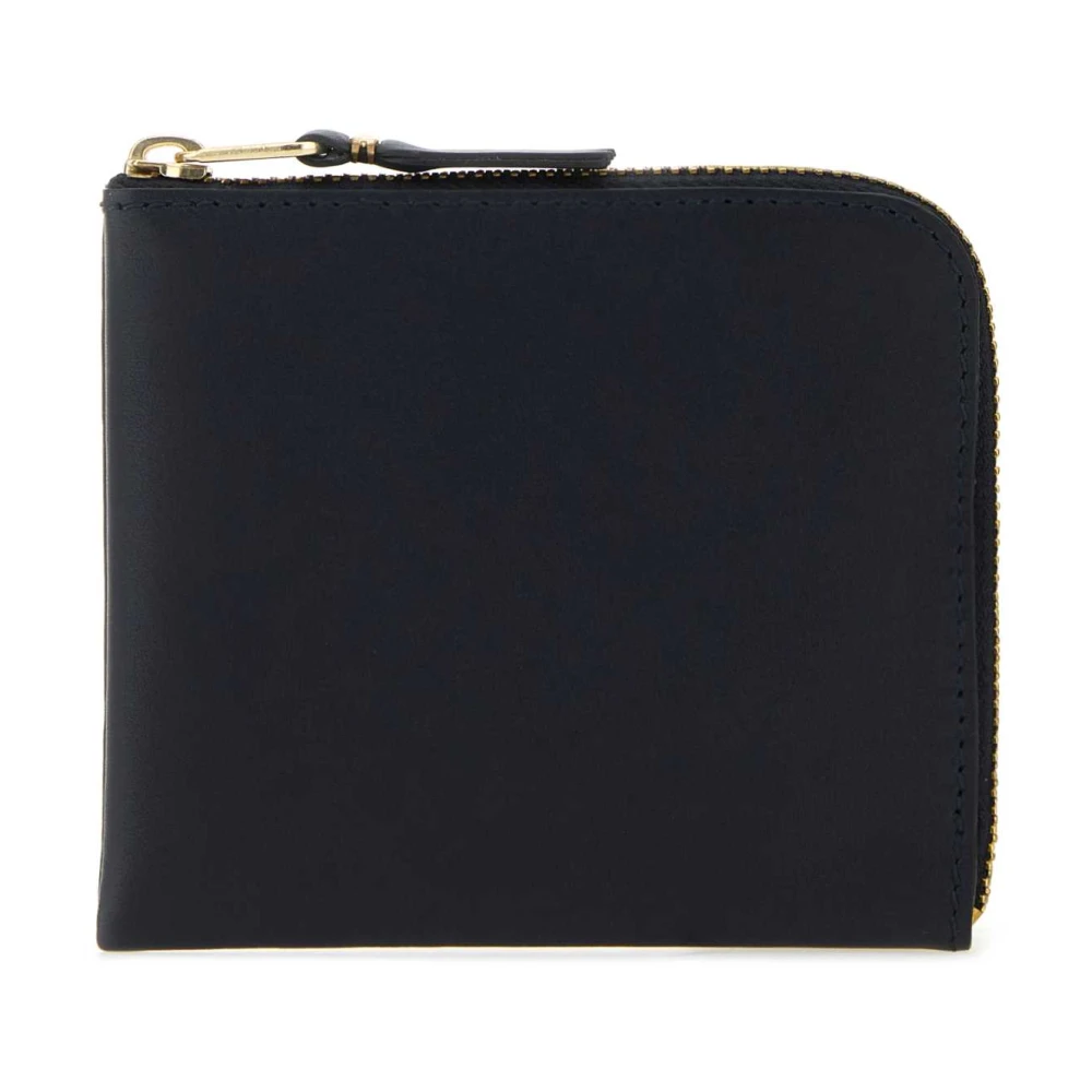 Comme des Garçons Midnight Blue Leather Wallet Blue Heren