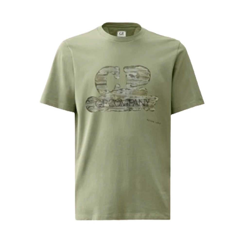C.P. Company Artisanal Logo T-shirt in Agave Green Heren