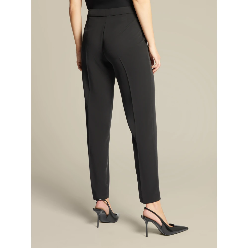 Elena Mirò Kleurrijke Rechte Broek Black Dames