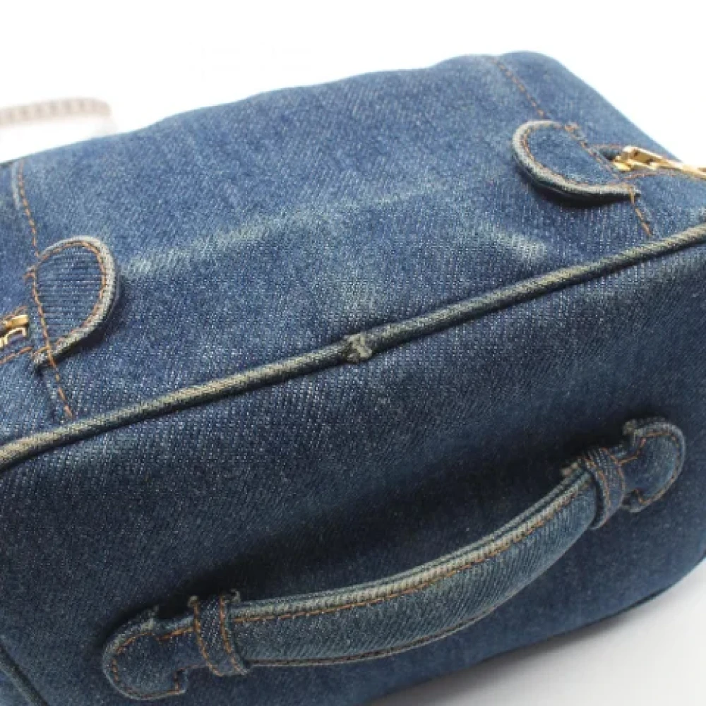 Chanel Vintage Pre-owned Denim chanel-bags Blue Dames