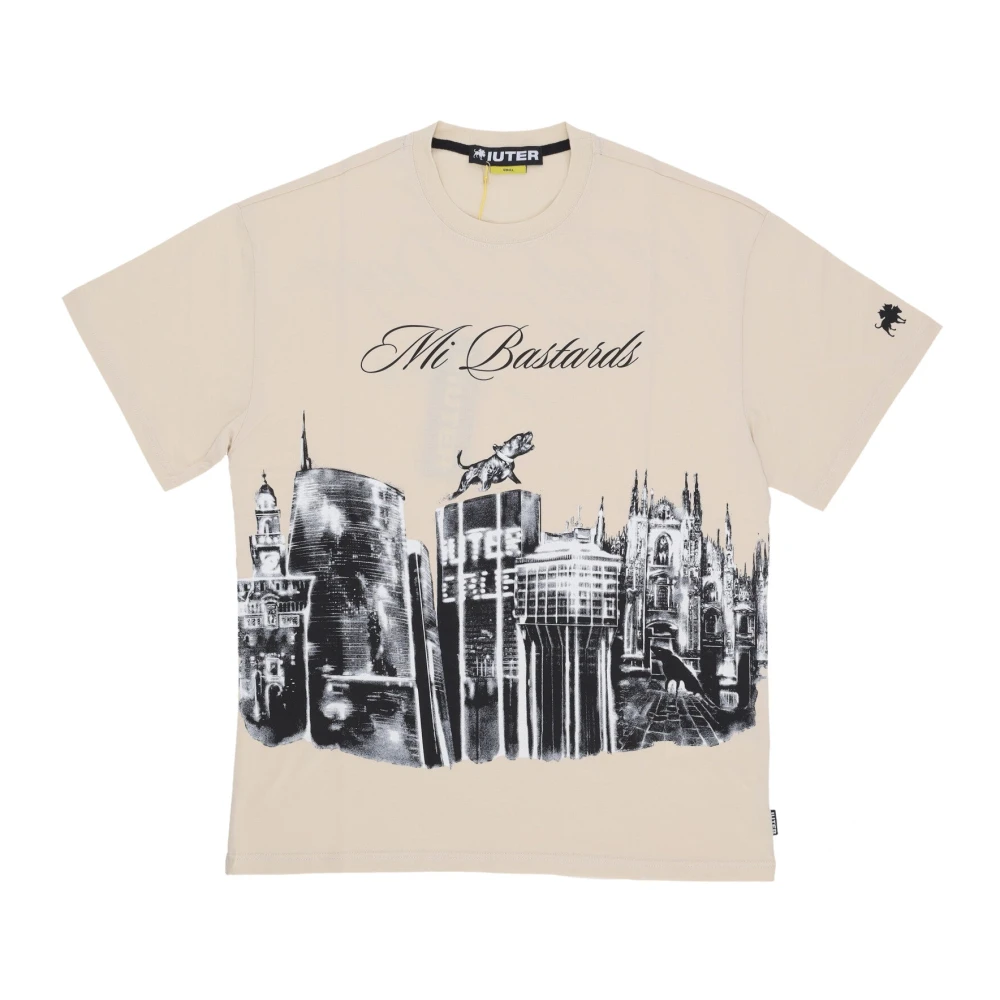 Iuter Skyline Tee Club Dogo T-shirt Beige Heren