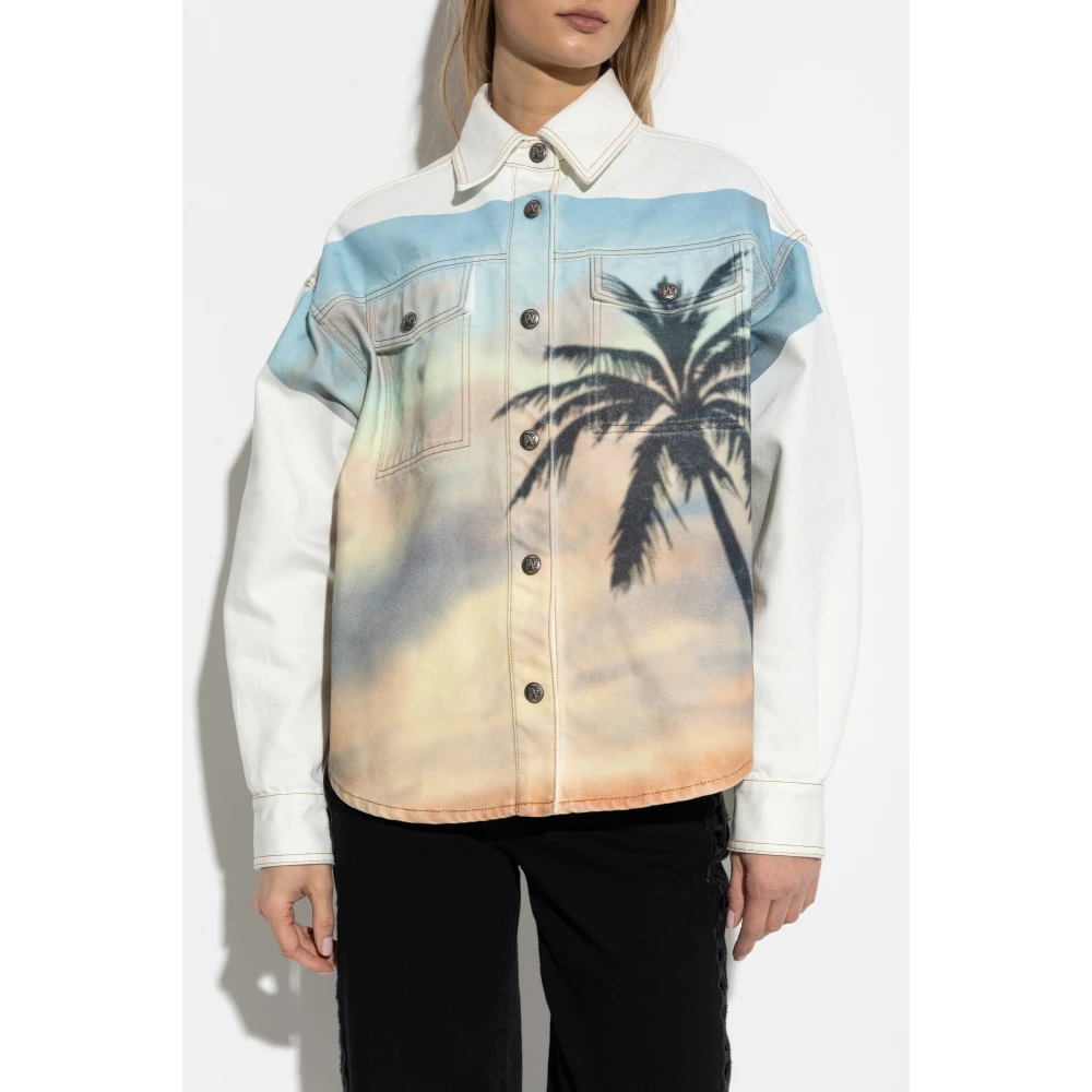 Palm Angels Jas met print Multicolor Dames